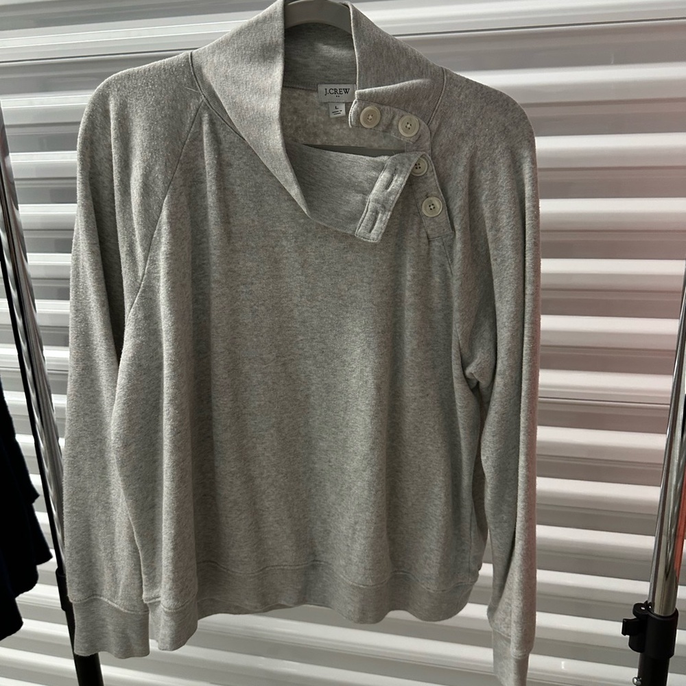 Side button sweater